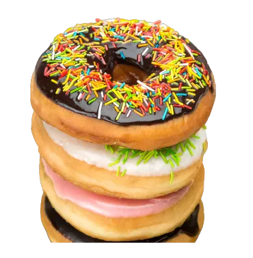 Choc Topped Cream Donut - Image 2